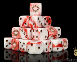 Baron of Dice - Carnage 16mm Round Corner d6 Set