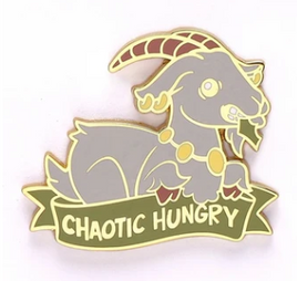 Hymgho Enamel Pin - Alternative Alignments Chaotic Hungry Goat