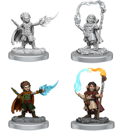 WizKids 90413 - D&D Nolzur's Marvelous Miniatures - Halfling Wizards