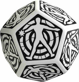 Q Workshop - Dice - d12 Hit Location Die White with Black