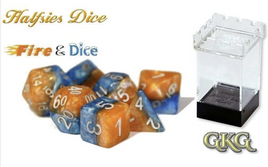 Gate Keeper Games - Halfsies Fire & Dice RPG Dice Set