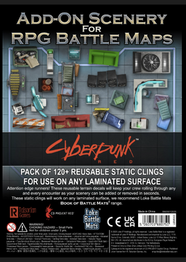 Cyberpunk Red RPG - Add-On Scenery for RPG Maps