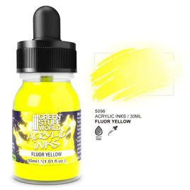 Green Stuff World - Acrylic Inks: Fluorescent Yellow