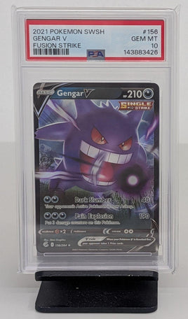 Graded Pokemon - Gengar V #156 PSA 10 GEM MINT