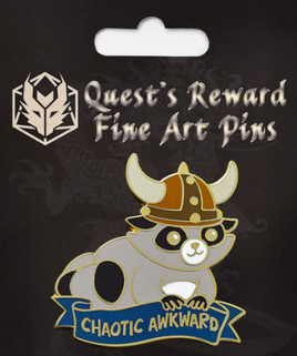 Hymgho Enamel Pin - Alternative Alignments Chaotic Awkward Raccoon