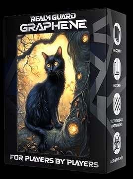 Realm Guard - Black Cat Graphene Matte Art Sleeves 100+ Count