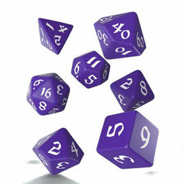Q Workshop - Classic Runic: Purple & Green RPG Dice Set