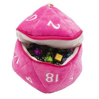 Ultra Pro - Plush - D&D d20 Dice Bag - Hot Pink & White