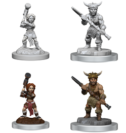 WizKids 90412 - D&D Nolzur's Marvelous Miniatures - Halfling Barbarians
