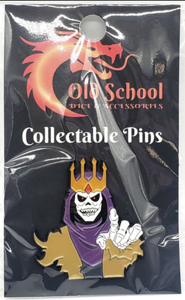Old School Dice & Accessories Enamel Pin - Lich