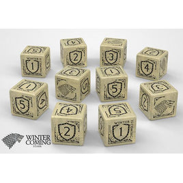 Q Workshop - Dice - Game of Thrones Stark 10d6 Set