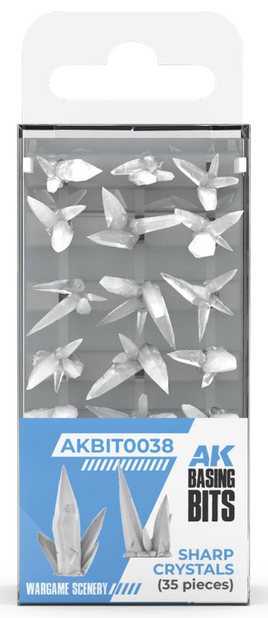 AK Interactive - Basing Bits: Sharp Crystals (35 Pieces)