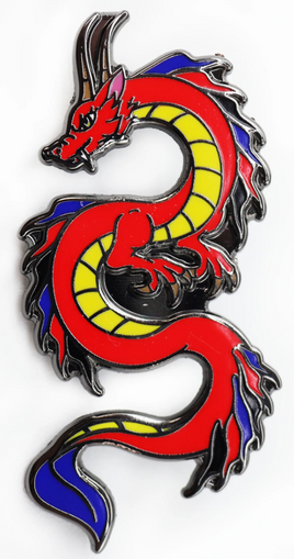 Foam Brain Games Enamel Pin - Pride Dragon: Polyamorous