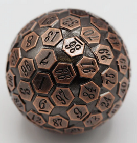 Foam Brain Games - Metal d100: Copper 45mm