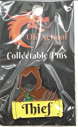 Old School Dice & Accessories Enamel Pin - Thief