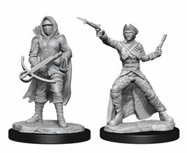 WizKids 90339 - Pathfinder Battles Deep Cuts - Bounty Hunter & Outlaw 2pc Unpainted Minis