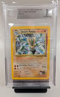 Graded Pokemon - Giovanni's Machamp #6 Holo R Beckett 9 MINT