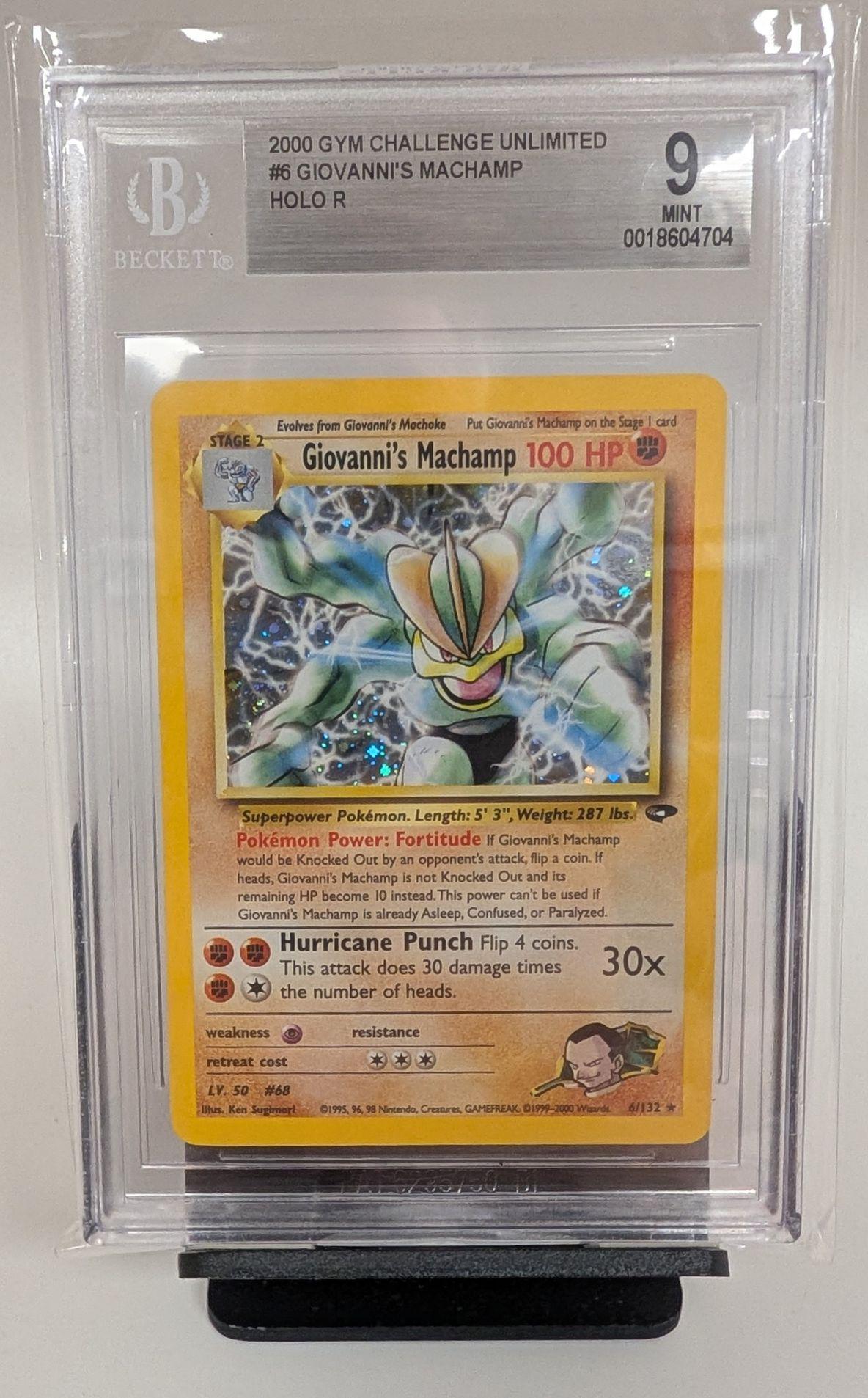 machamp pokemon holographic card Pokemon Gym Challenge Holo Rare Giovanni's Machamp #6