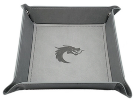 Old School Dice - Rolling Tray: Square - Grey