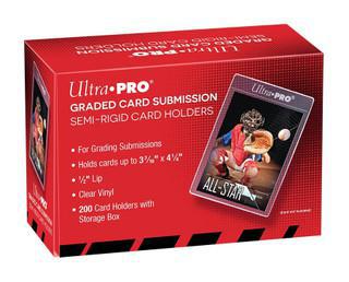 Ultra Pro - Toploaders - Semi-Rigid Tall Card Holders Graded Card Submission Size 200ct