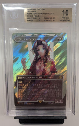 Graded Card - Magic the Gathering - Aerith Gainsborough #0519 Surge Foil JPN Beckett 10 Pristine