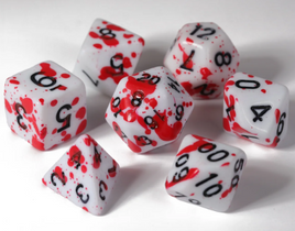 Die Hard Dice - Color Spray RPG Dice Set: Red
