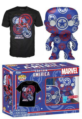 Funko Box Set - Marvel Captain America Art Series Pop! & Tee (Medium)