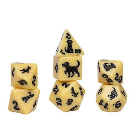 Sirius - Dice - Golden Pup 8-Dice RPG Set