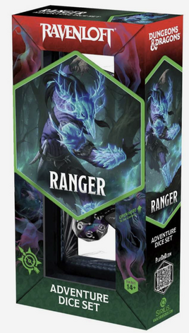 Sirius - D&D Ravenloft Adventure Dice Ranger Black/Blue RPG Dice Set