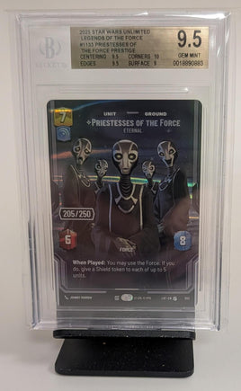 Graded Star Wars Unlimited - Priestesses of the Force #1133 SERIALIZED Beckett 9.5 GEM MINT