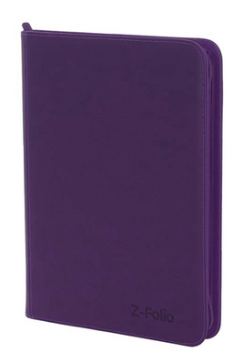 BCW - 9-Pocket Zippered Side-Load Z-Folio - Purple 360 Capacity