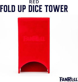 Fanroll - Dice Tower - Leather Fold Up Dice Tower Red