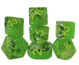 Role 4 Initiative - Lit Leprechaun Glow in the Dark RPG Dice Set
