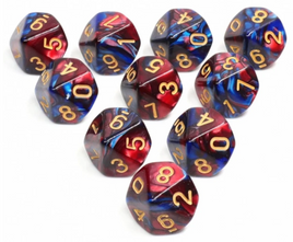 Foam Brain Games - Blue Blood d10 Set (10 Count)