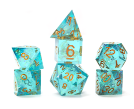 Sirius - Dice - Sharp Aqua Fairy 7ct Set