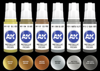 AK Interactive - Metallics 3Gen Acrylics Paint Set AK11608