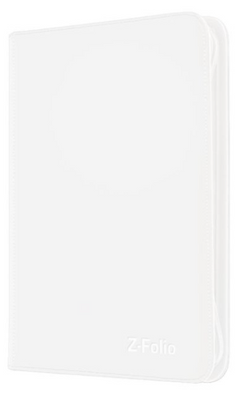 BCW - 9-Pocket Zippered Side-Load Z-Folio - White 360 Capacity