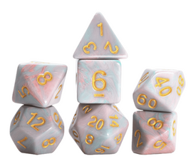 Sirius - Pink Unicorn RPG Dice Set