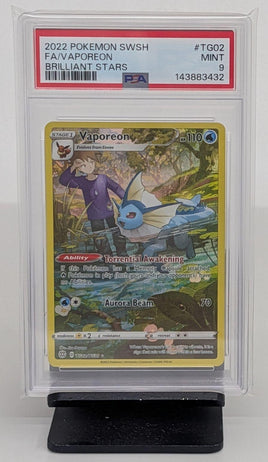 Graded Pokemon - Vaporeon FA #TG02 PSA 9 MINT