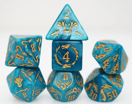 Foam Brain Games - Drake's Flight: Cobalt RPG Dice Set