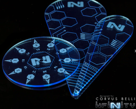 Infinity - Template Pack Fluorescent Blue Solid