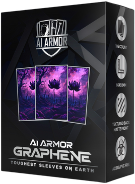 Realm Guard - Graveyard Black Lotus Graphene Matte Art Sleeves 100+ Count
