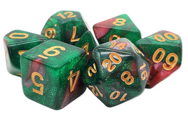 Old School Dice - Galaxy: Path of the Roses RPG Dice Set