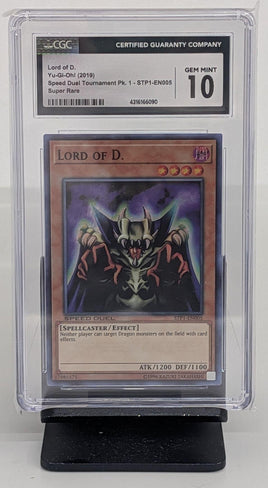 Graded Yu-Gi-Oh - Lord of D. #STP1-EN005 CGC 10 GEM MINT
