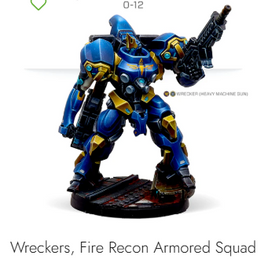 Infinity - O-12: Wreckers, Fire Recon Armored Squad