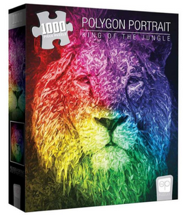 The Op - Puzzle - Polygon Portrait "King of the Jungle" 1000 Piece