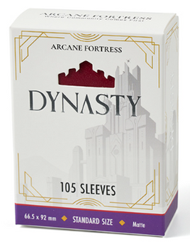 Arcane Fortress - Dynasty Dark Ruby Matte Sleeves 105 Count