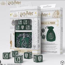 Q Workshop - Harry Potter: Slytherin RPG Dice & Pouch Set