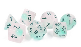 Sirius - Frosted Glowworm RPG Dice Set