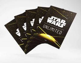 Gamegenic - Art Sleeves - Star Wars Unlimited Card Back Yellow 60ct Premium